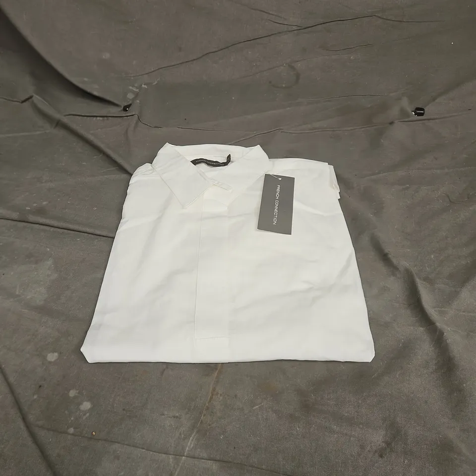 FRENCH CONNECTION LONG SLEEVE POPOVER SHIRT UK 10 TAGGED