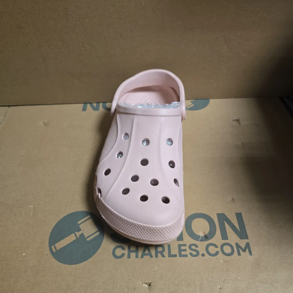 CROCS BATABAND SLIDE PINK - MENS 5/WOMENS 6 