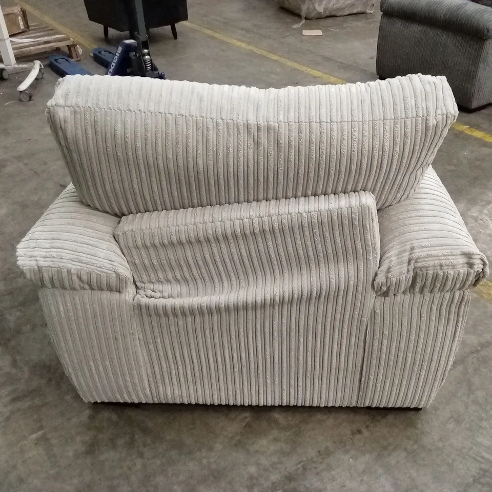 AMALFI FABRIC ARMCHAIR - SILVER RRP £449