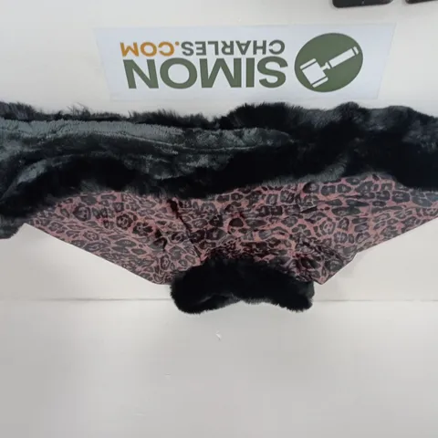 A BOX OF APROXIMATELY 18 TAMSY LEOPARD PRINT SHAWLS