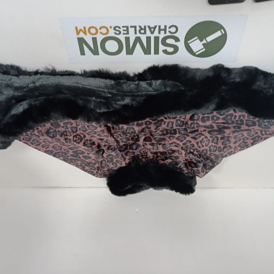 A BOX OF APROXIMATELY 18 TAMSY LEOPARD PRINT SHAWLS