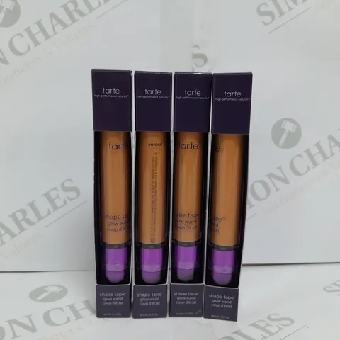 4 X TARTE SHAPE TAPE GLOW WAND IN AUROAL SHADE 