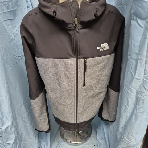 The North Face Men's Jacket – Black & Grey, Hooded, Zip Front