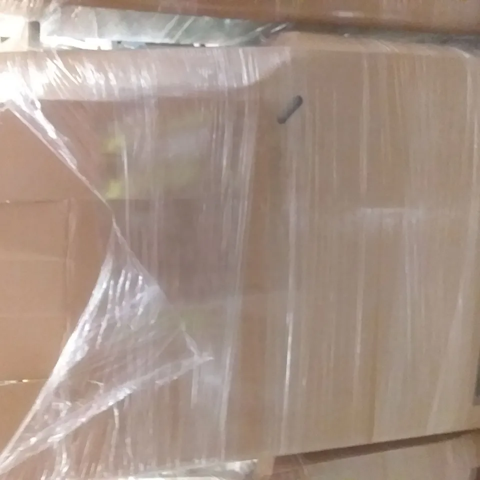 PALLET OF ASSORTED ITEMS INCLUDING WHITE BOARD 45X60CM, HOZELOCK HOSE ATTACHMENT, TOY LIGHTSABER, SLIM TOWER BLAMELESS FAN