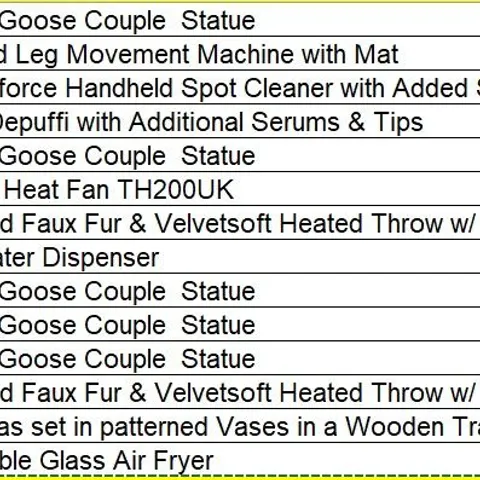 PALLET OF APPROXIMATELY 17 ASSORTED PRODUCTS TO INCLUDE; 