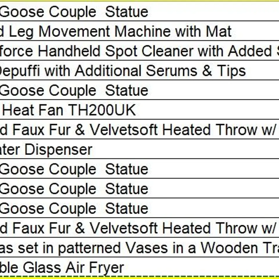 PALLET OF APPROXIMATELY 17 ASSORTED PRODUCTS TO INCLUDE; 