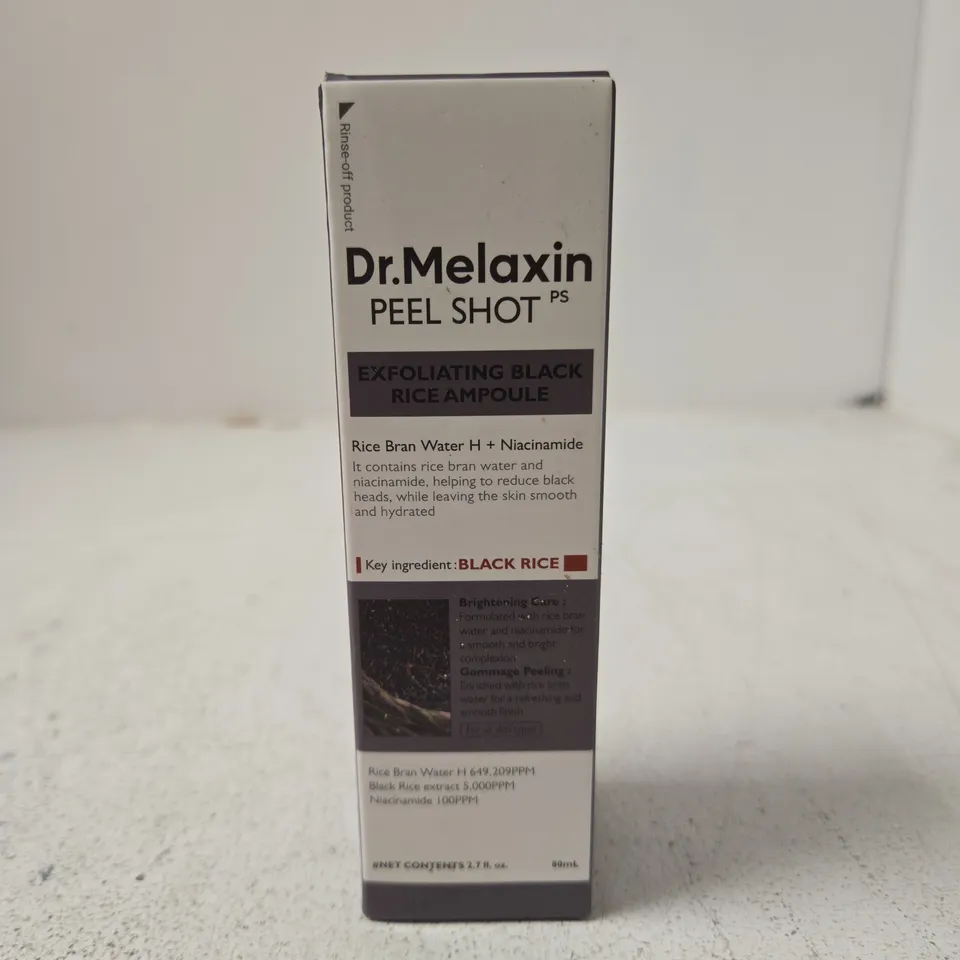 DR. MELAXIN PEEL SHOT PS EXFOLIATING BLACK RICE AMPOULE 