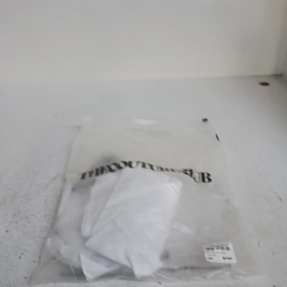 THE COUTURE CLUB BLURRED TEE – WHITE/PINK, UK SMALL