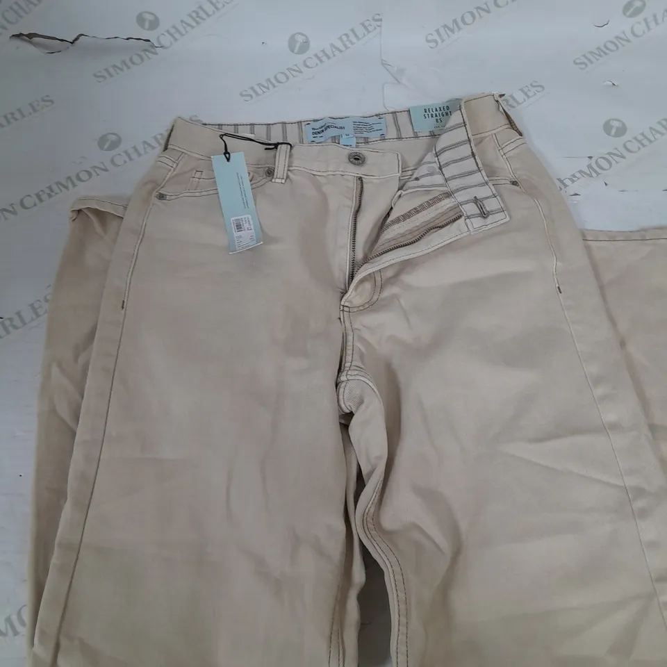 RIVER ISLAND DENIM SPECIALIST RELAXED STRAIGHT LEG - 8S