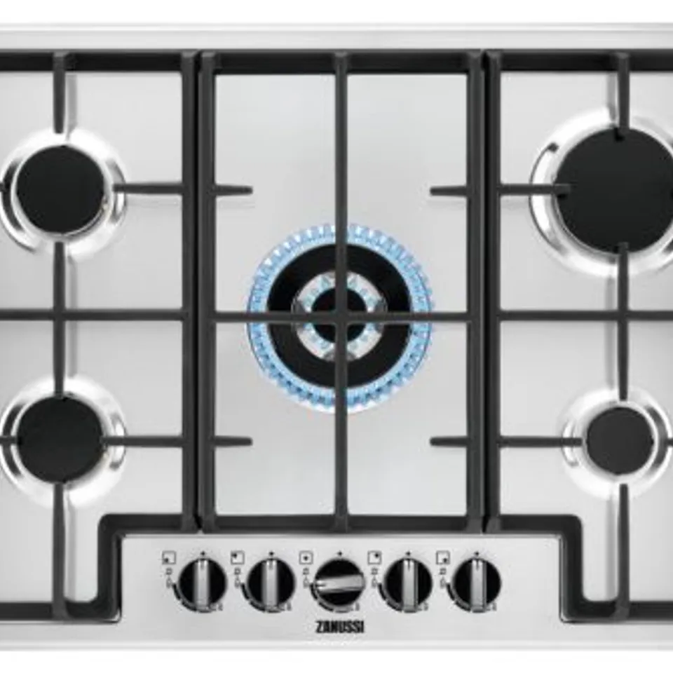 ZANUSSI ZGNN755X 74CM GAS HOB - STAINLESS STEEL