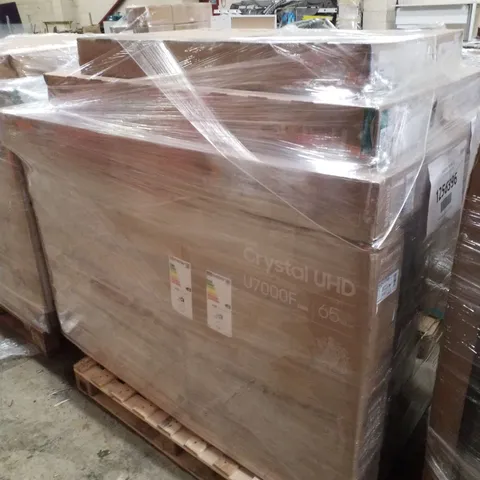 PALLET CONTAINING APPROXIMATELY 10 ASSORTED DAMAGED TVS