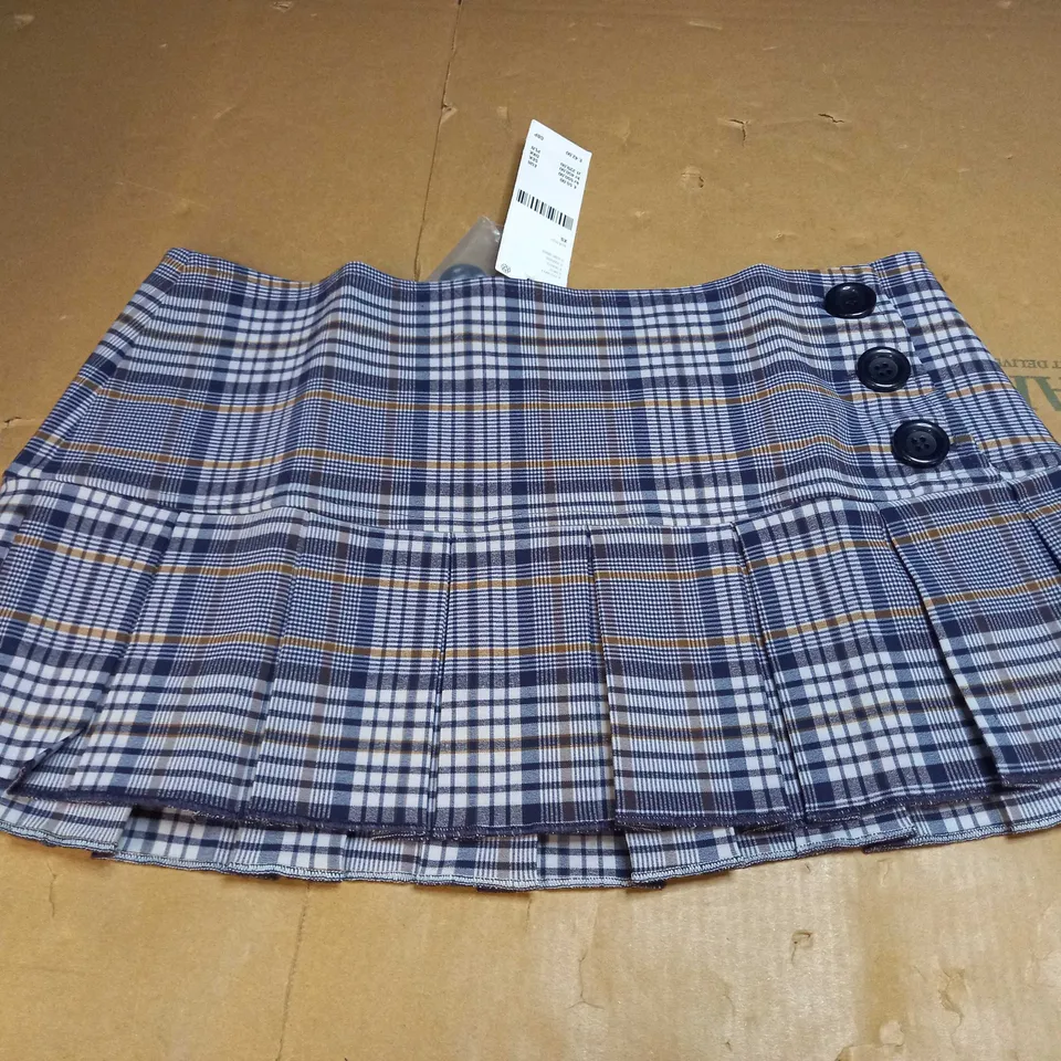 URBAN OUTFITTERS CHEQUERED MINI SKIRT SIZE XS