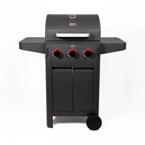 BRAND NEW BOXED FOGO AND CHAMA FIRECRACKER, 3 BURNER GAS BBQ - FC-FIRCR3