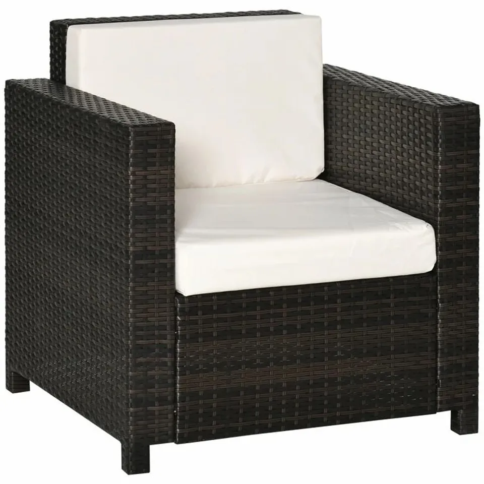 BOXED SEAMAN GARDEN CHAIR WITH CUSHION