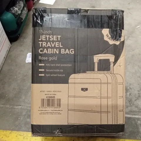 BOXED LUGG - 15 INCH JETSET TRAVEL CABIN BAG ROSE GOLD