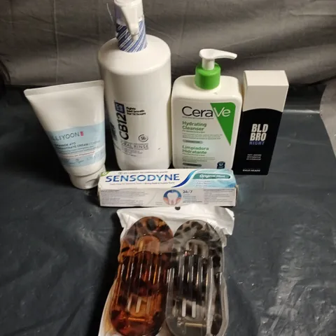 APPROXIMATELY 20 HEALTH AND BEAUTY PRODUCTS TO INCLUDE CB12 ORAL RINSE, CERAVE HYDRATING CLEANSER  AND BLD BRO NIGHT