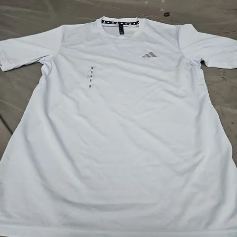 ADIDAS LOGO T-SHIRT, SKY BLUE - UK SIZE S
