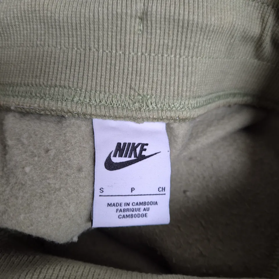NIKE STRAIGHT LEG JOGGERS – OLIVE GREEN, SIZE S 