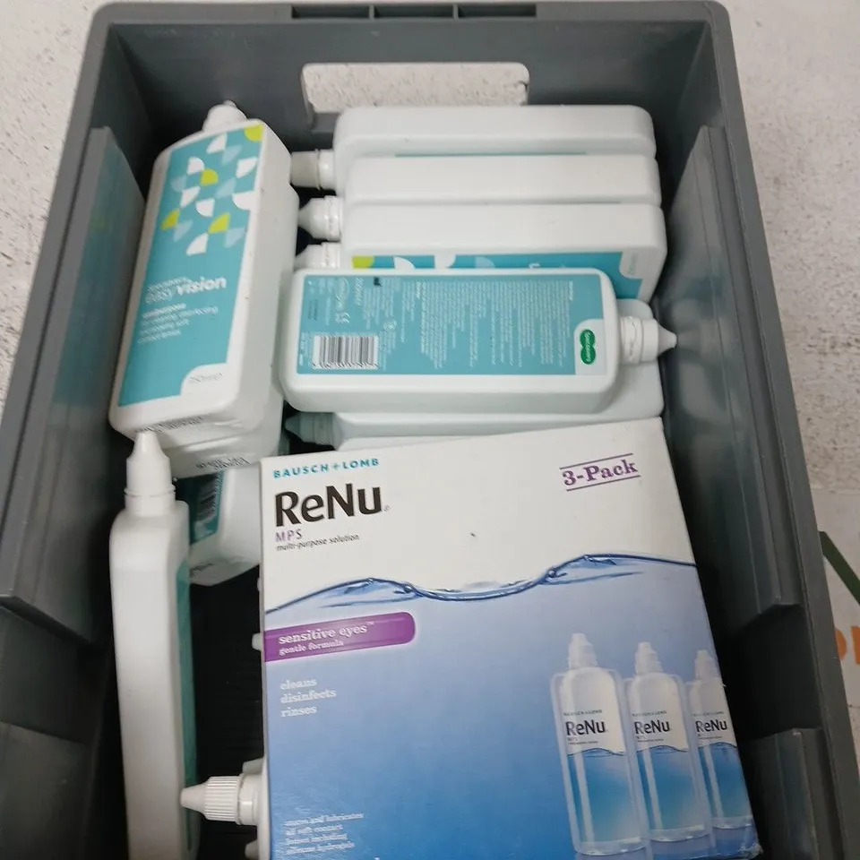 APPROXIMATELY 20 ITEMS INCLUDING EYE DISINFECTANT