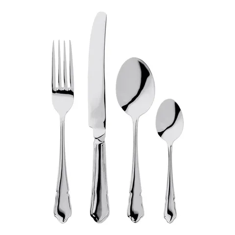 BOXED JUDGE 24 PIECE STAINLESS STEEL CUTLERY SET, DUBARRY PATTERN, TABLE SETTING FOR 6