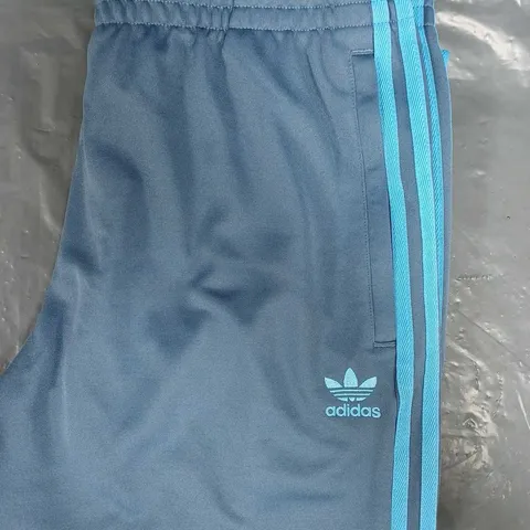 ADIDAS SLIM-FIT STRAIGHT LEG JOGGERS IN BLUE SIZE LARGE