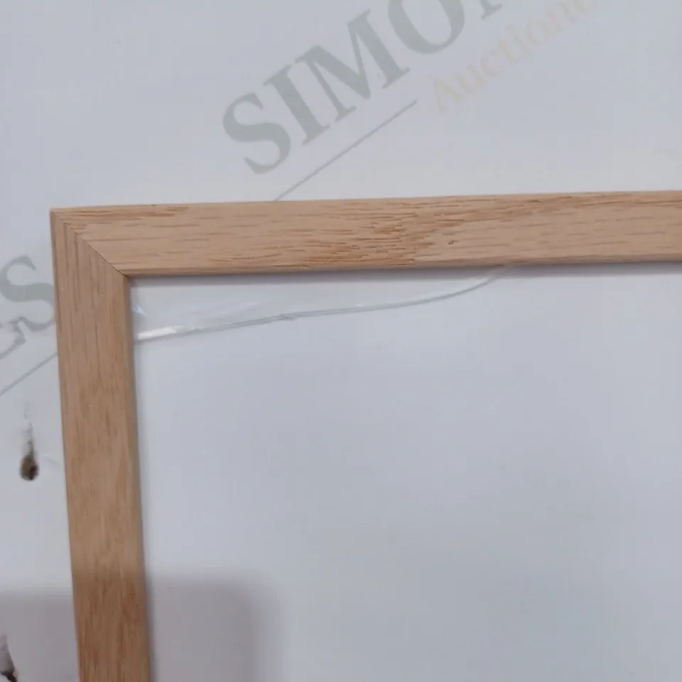 WOODEN FRAME WITH PLASTIC SCREEN 50CM X 70CM