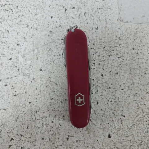 VICTORINOX SWISS ARMY KNIFE, RED POCKET KNIFE WITH KEY RING