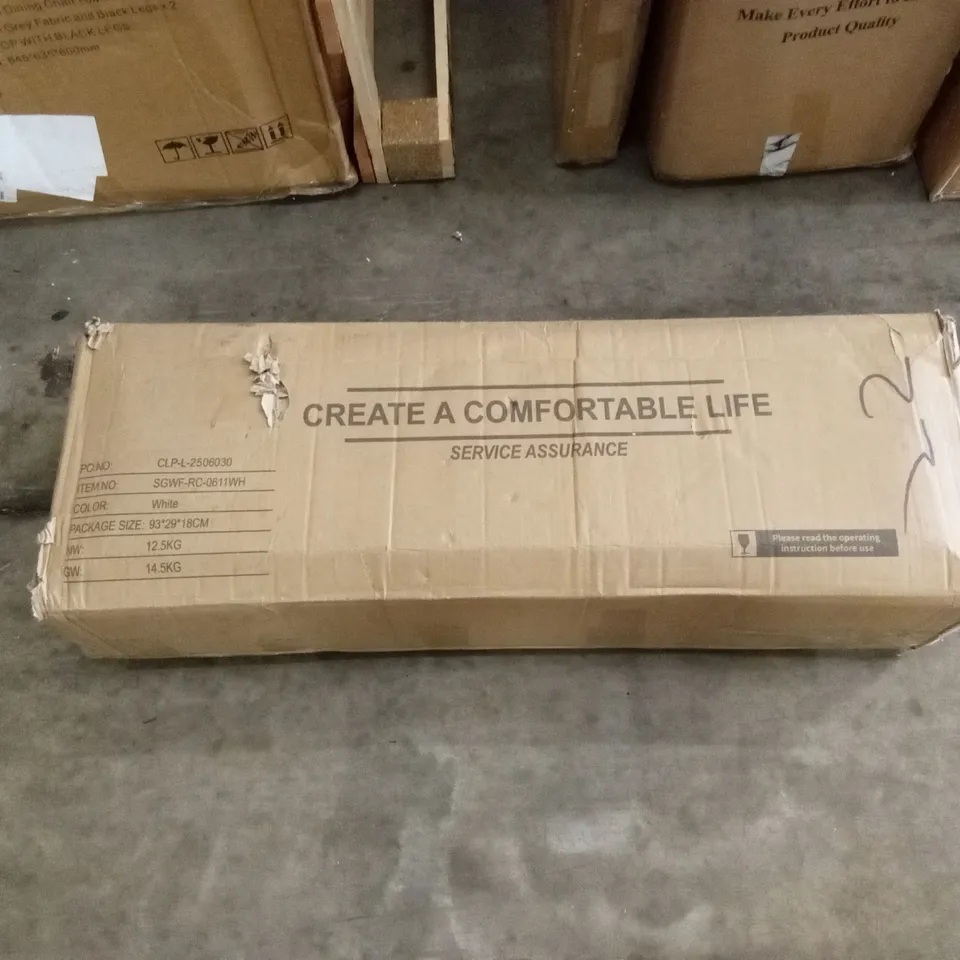 BOXED RADIATOR COVER - WHITE