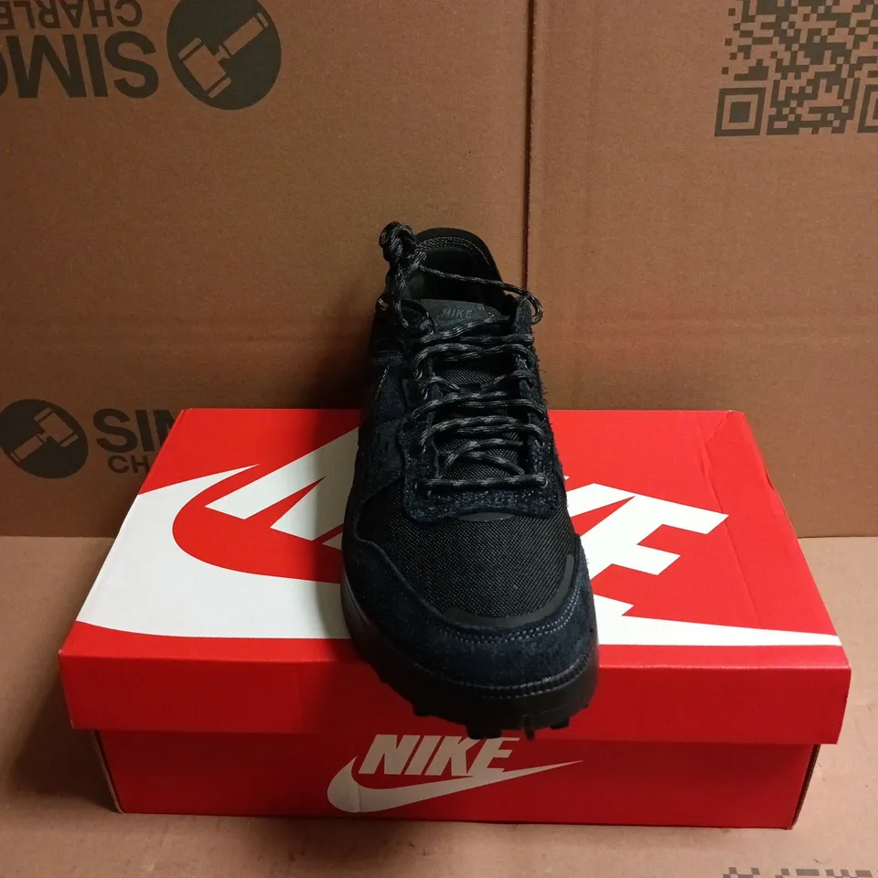 BOXED PAIR OF NIKE C1TY PREMIUM CORDURA TRAINERS IN A TRIPLE BLACK - 8.5