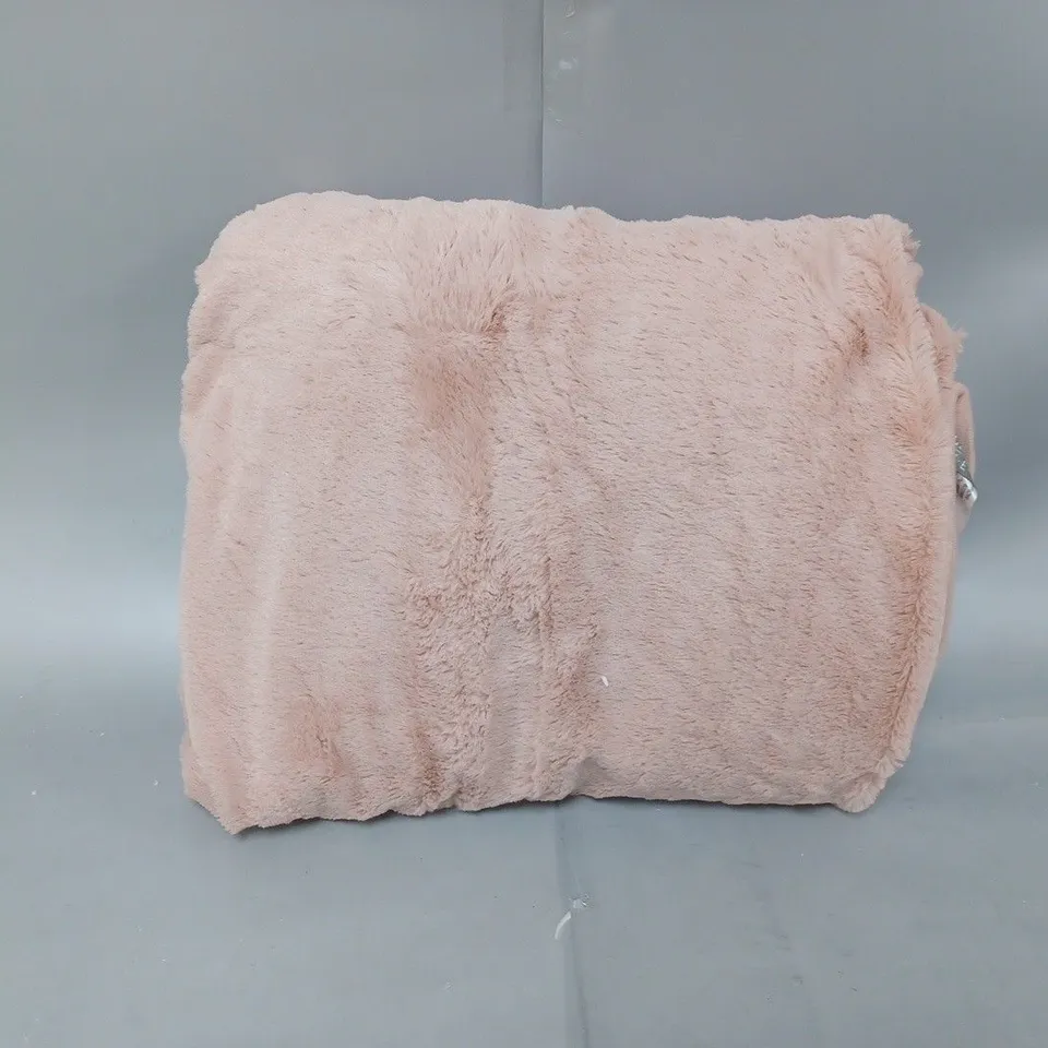COZEE HOME VELVETSOFT HEATED THROW IN PINK