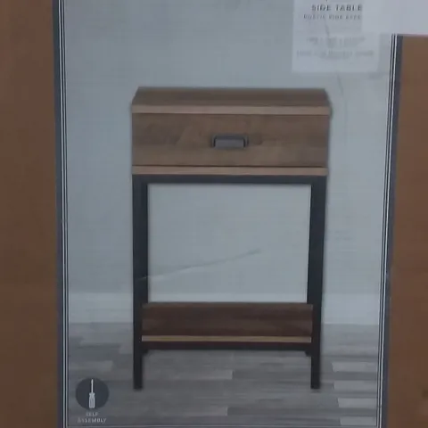 BOXED FULTON SIDE TABLE IN PINE - H68 X W45 X D40CM