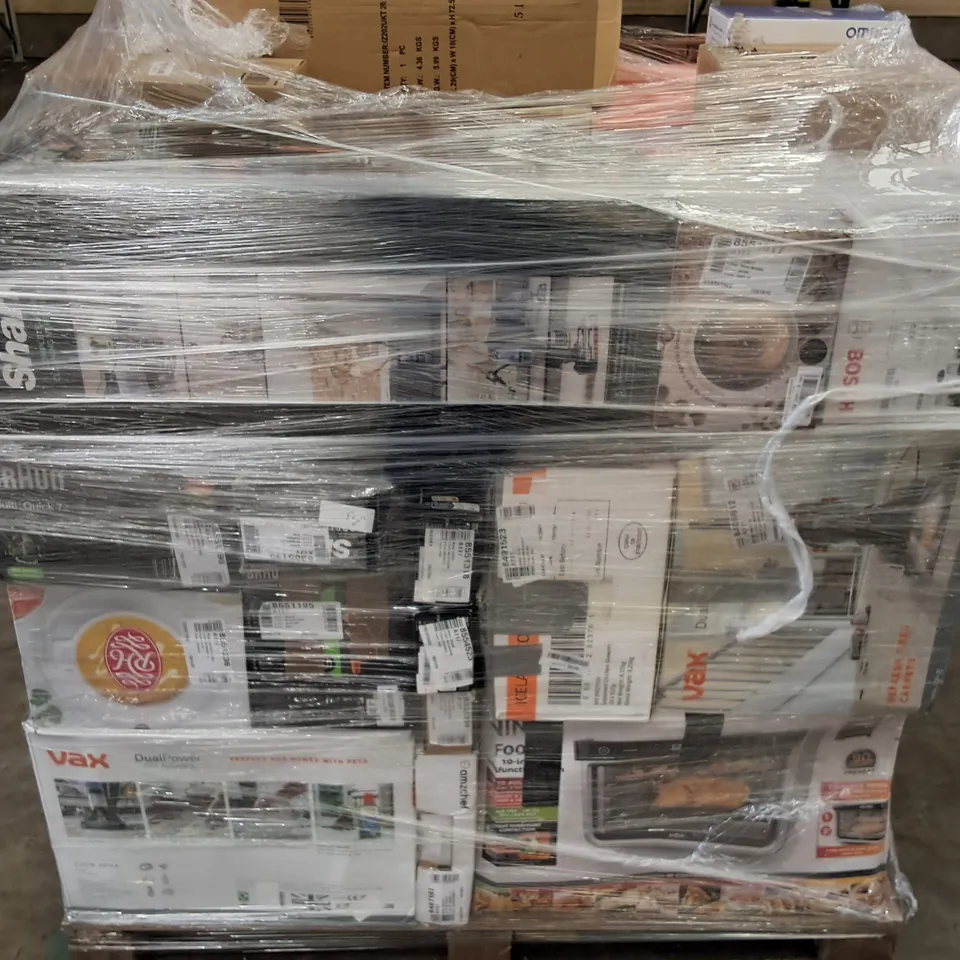 PALLET OF APPROXIMATELY 39 UNPROCESSED RAW RETURN HOUSEHOLD AND ELECTRICAL GOODS TO INCLUDE;