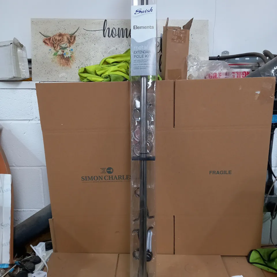 25/28MM STUD FINIAL METAL CURTAIN POLE COLLECTION ONLY