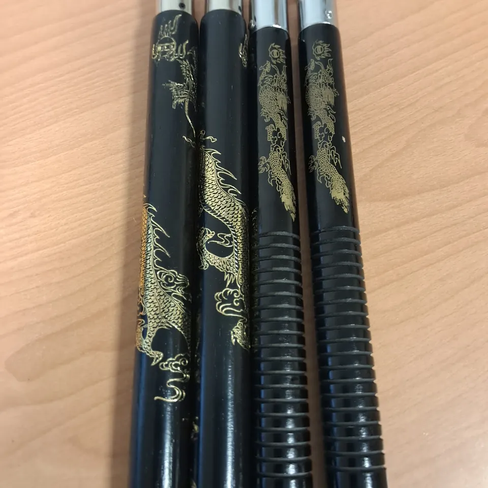 TWO SETS OF 12" WOODEN NUNCHAKU 