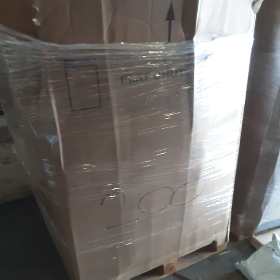 PALLET OF ASSORTED PRODUCTS INCLUDING COSTWAY, OLARHIKE DOUBLE HIGH AIR MATTRESS, SATMAXIMUM PREMIUM CABLE, NEEWER, TRIPPLE WALL PAPER CUP 
