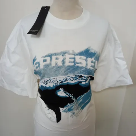 REPRESENT SHARK GRAPHIC T-SHIRT SIZE M