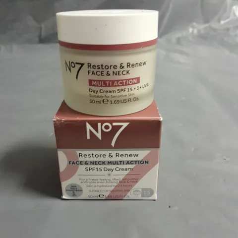 NO7 RESTORE AND RENEW FACE AND NECK MULTI-ACTION CREAM 50ML