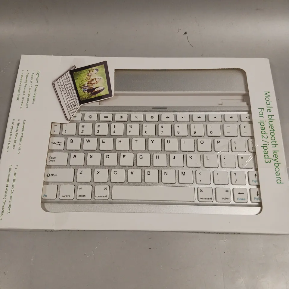 BOXED MOBILE BLUETOOTH KEYBOARD FOR IPAD2/3