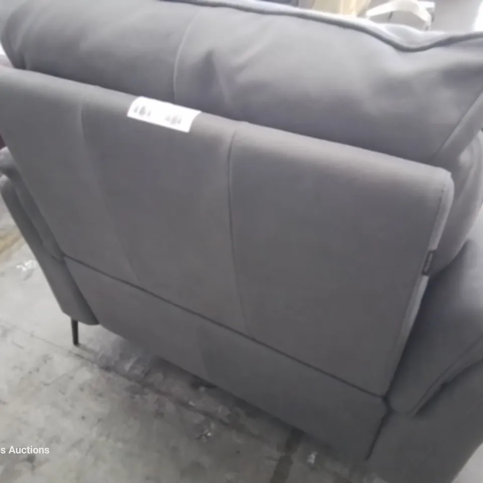 QUALITY ITALIAN DESIGNED & MANUFACTURED BOLZANO POWER RECLINING EASY CHAIR ART DAMASCO GREY SUEDE 