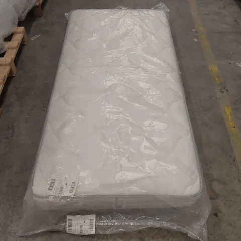 BAGGED DESIGNER SINGLE 90cm AIRSPRUNG LUXURY QUILTED MEDIUM MATTRESS