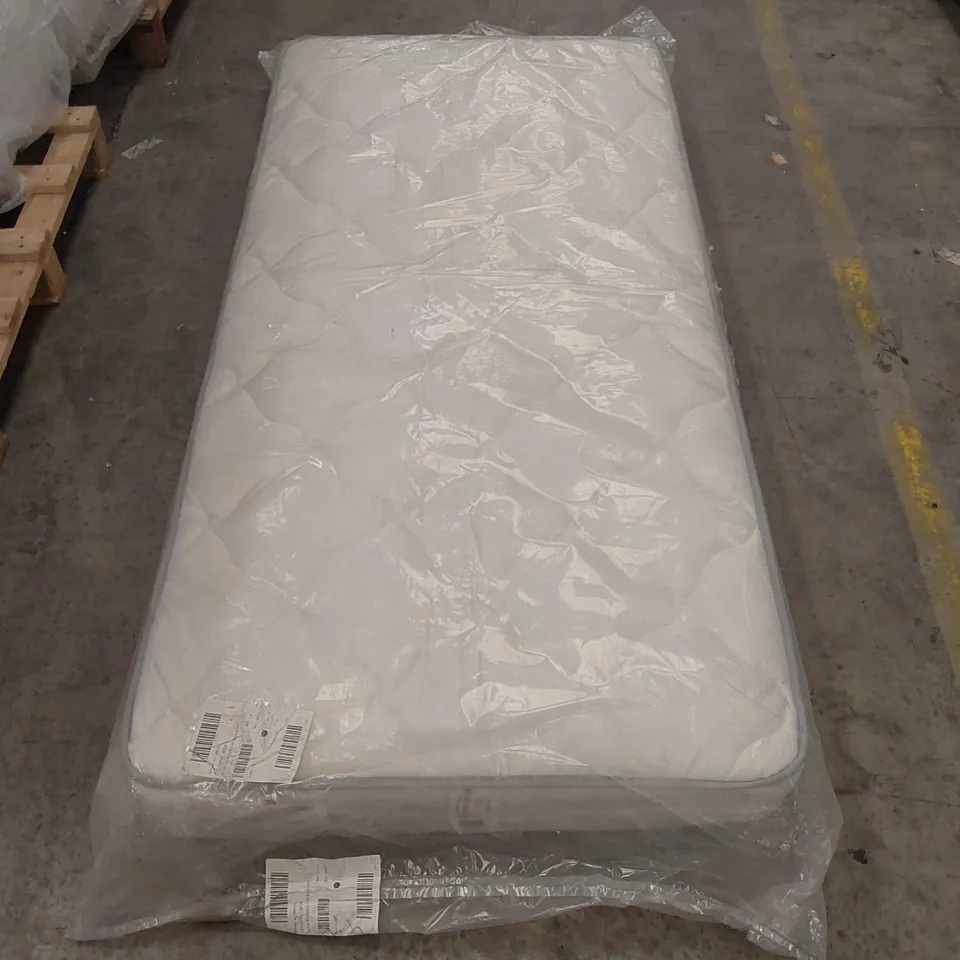 BAGGED DESIGNER SINGLE 90cm AIRSPRUNG LUXURY QUILTED MEDIUM MATTRESS RRP £251.1