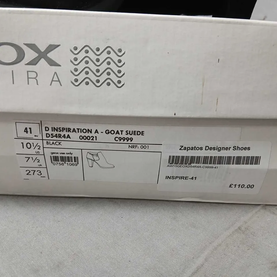 GEOX INSPIRE A GOAT SUEDE ANKLE BOOTS – UK 7.5 (EU 41)