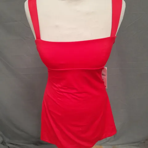 OH POLLY TIE UP BACK MINI DRESS IN RED SIZE 6