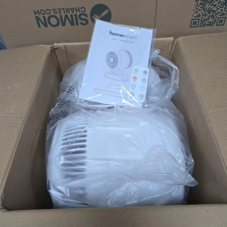 HOMESMART 2 IN 1 FAN HEATER BOXED