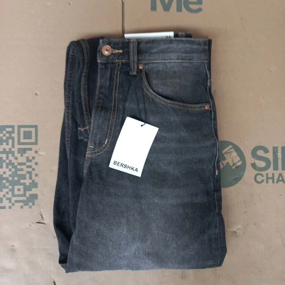 BERSHKA JEANS IN RUSTIC BLACK SIZE 28