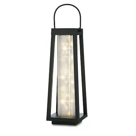 GARDEN REFLECTIONS WARM WHITE 3D EFFECT LED SOLAR LANTERN