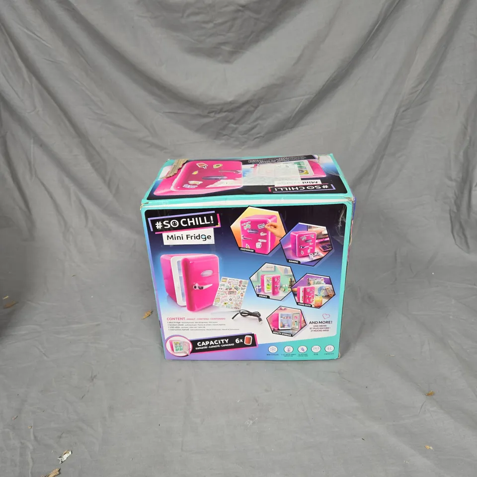 #SO CHILL! Mini Fridge Playset – Pink, Boxed