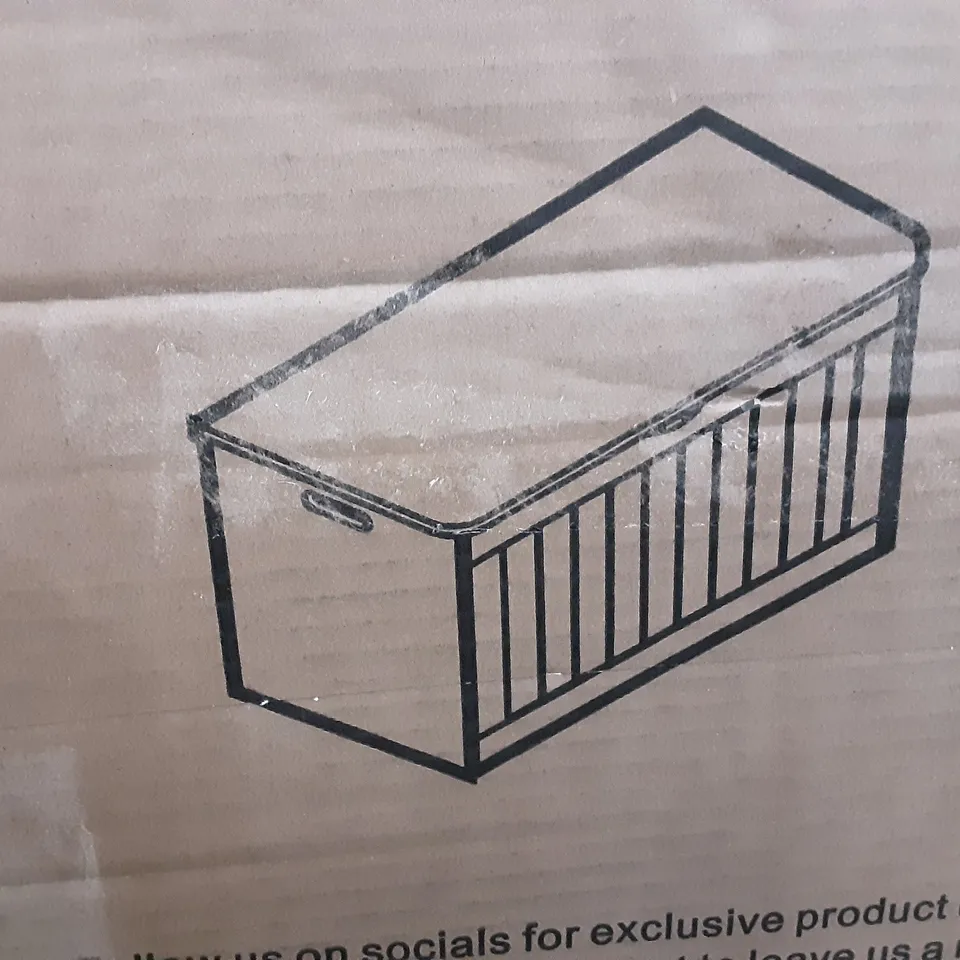 BOXED SHAKER BLANKET BOX IN GREY 