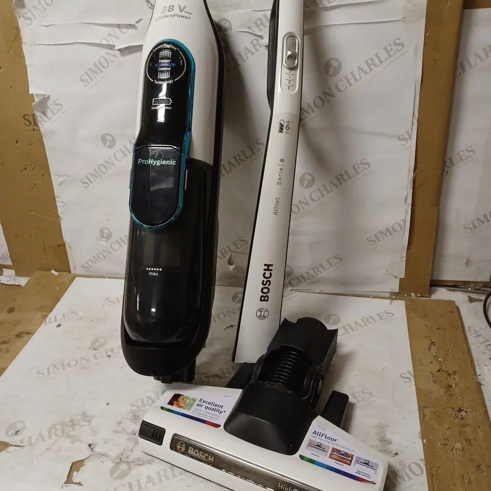 BOSCH SERIES 6 ATHLET PROHYGIENE CORDLESS VACUUM CLEANER, WHITE