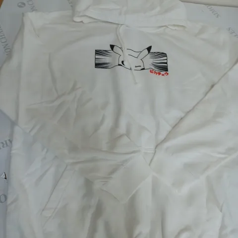 POKEMON WHITE HOODIES JUMPER SIZE L